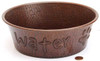 Copper pet bowls for water