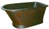 Custom copper slipper tub