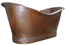 Custom copper bath tub