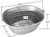 BKO16-Copper Oval Bucket Sink Specs