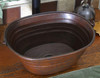 Hammered Copper Oval Bucket Sink-BKO16