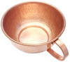 Hammered Copper Shaving Bowl