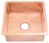 SBVA15 hammered shiny copper sink