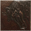 Horse Head hammered copper tile TL228
