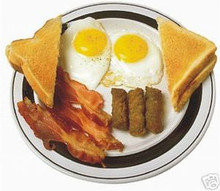 Breakfast Eggs Bacon Sausage Concession Vinyl Food Sign Decal