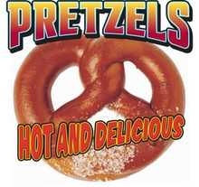 Pretzel Fast Food Concession Stand Vinyl Sign  Decal