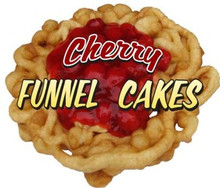 Funnel Cake Cherry Concession Food Vinyl Decal