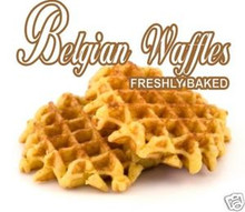 Belgian Waffles Concession Restaurant Menu Decal