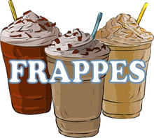 Frappe Frappes Drinks Concession Restaurant Decal