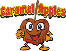 Caramel Apples Fruit Stand Concession Decal