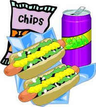 Hot Dogs Combo Restaurant Concession Food Sign Decal