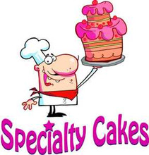 Bakery Chef Pastry Specialty Cakes Vinyl Sign Decal