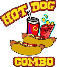Hot Dogs Chips Combo Concession Menu Decal