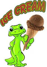 Ice Cream Cones Gecko Concession Foods Vinyl Decal