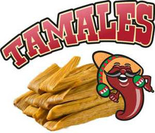 Tamales Mexican Restaurant Concession Food Vinyl Sign Decal