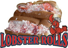 Lobster Rolls Seafood Sandwich Concession Restaurant Decals Menu Decal