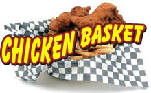 Chicken Basket Concession Restaurant Menu Sign Decal