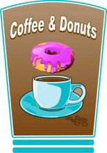 Coffee Donuts Concession Restaurant Food Decal