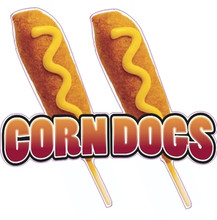 Corn Dogs Hot Dog Concession Restaurant Sign Decal