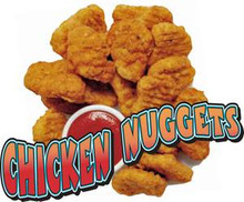 Chicken Nuggets Concession Restaurant Menu Sign Decal