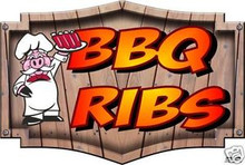 BBQ Barbeque Concession Catering Restaurant Decal