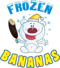 Bananas Frozen Concession Foods Vinyl Decal