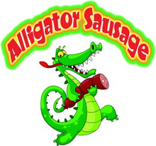 Alligator Sausage Cajun Food Decal