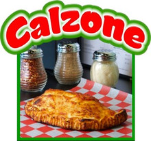 Calzone Italian Restaurant Concession Food Decal