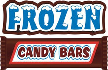 Frozen Candy Bars Food Vendor Menu Decal