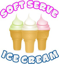 Ice Cream Soft Serve Food Concession Decal