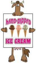 Ice Cream Cone Hand Dipped  Concession Restaurant Decal