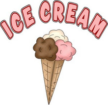 Ice Cream Cone Concession Restaurant Decal 2391