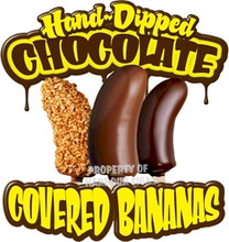 Bananas Chocolate Covered Decal