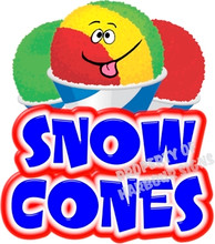 Snow Cones Shaved Ice Decal