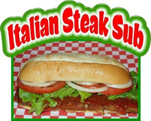 Italian Steak Sub Restaurant Concession Food Decal