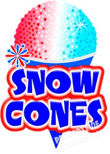 Snow Cones Sno-Kones Concession Decal