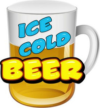 Beer Ice Cold Concession Restaurant Food Decal