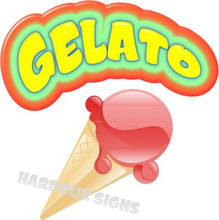 Gelato Ice Cream Concession Restaurant Decal