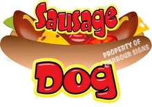 Sausage Dogs Concession Trailer Food Vinyl Decal