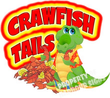 Crawfish Tails Cajun Creole Concession Food Truck Decal