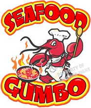 Gumbo Seafood Concession Food Truck Decal