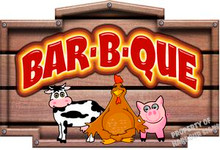 Bar-B-Que Barbeque BBQ Concession Food Truck Restaurant Decal