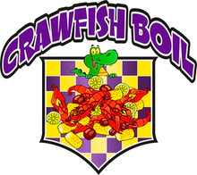 Crawfish Boil Creole Cajun Concession Food Truck Decal