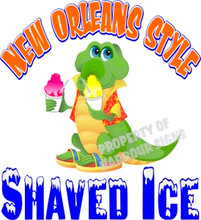 Shaved Ice New Orleans Style Concession Food Truck Decal