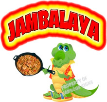 Jambalaya Cajun Creole Concession Food Truck Decal