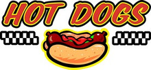 Hot Dogs Concession Food Truck Decal 2475