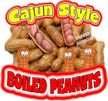 Cajun Style Boiled Peanuts Concession Food Truck Decal