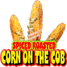 Spice Roasted Corn Concession Restaurant  Food Truck Vinyl Sign Decal