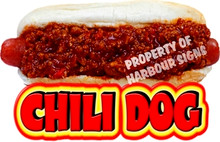 Chili Dog Hotdogs Concession Restaurant  Food Truck Decal