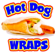 Hot Dog Wraps Concession Food Truck Decal